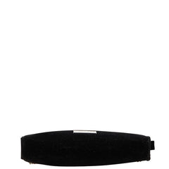 ジミーチュウ ロゴプレート チェーン ワンショルダーバッグ ブラック シルバー ポリエステル レディース JIMMY CHOO 【中古】
