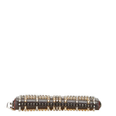 クリスチャンルブタン パネトーネ スタッズ ラウンドファスナー 長財布 ブラウン レザー レディース Christian Louboutin 【中古】