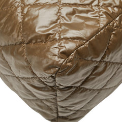 バーバリー ロゴプレート ショルダーバッグ カーキ ブラック ナイロン レディース BURBERRY 【中古】