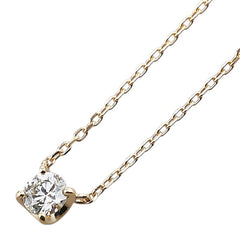 ヴァンドーム K18YG イエローゴールド ダイヤ0.186ct プチ ネックレス レディース VANDOME 【中古】
