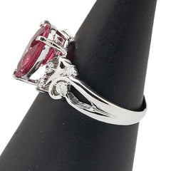 Pt900 プラチナ ルベライト2.43ct ダイヤ0.23ct リング 指輪 レディース 12.5号 【中古】
