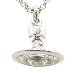 ヴィヴィアンウエストウッド オーブ ペンダント ラインストーン ネックレス シルバー メタル レディース Vivienne Westwood 【中古】