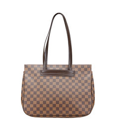 ルイ ヴィトン ダミエ パリオリPM ハンドバッグ トートバッグ N51123 ブラウン PVC レザー レディース LOUIS VUITTON 【中古】