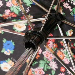 コーチ フローラル 花柄 フラワー 雨傘 折りたたみ傘 ブラック マルチカラー ポリエステル レディース COACH 【中古】