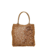 アンテプリマ 花 フラワー モチーフ ワイヤーバッグ ハンドバッグ ブラウン ビニール レディース ANTEPRIMA 【中古】