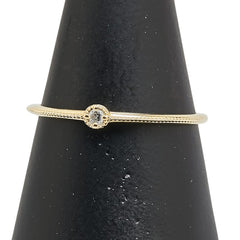 K18YG イエローゴールド ダイヤ0.13ct リング 指輪 レディース 18号 【中古】