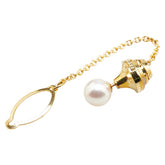 K18YG イエローゴールド パール7.8mm ピンブローチ レディース 【中古】