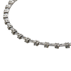 K18WG ホワイトゴールド ダイヤ1.00ct ブレスレット レディース 【中古】
