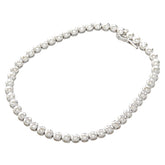 K18WG ホワイトゴールド ダイヤ1.00ct テニスチェーン ブレスレット レディース 【中古】