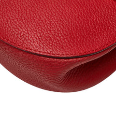 クロエ ドリュー 斜め掛け チェーン ショルダーバッグ レッド レザー レディース Chloe 【中古】
