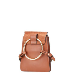 クロエ フェイ 斜め掛け ショルダーバッグ ブラウン レザー レディース Chloe 【中古】