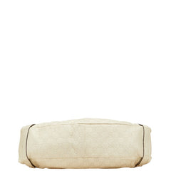 グッチ アビー グッチシマ ハンドバッグ ショルダーバッグ 130736 ベージュ レザー レディース GUCCI 【中古】