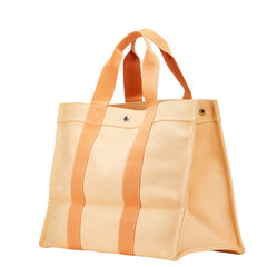 エルメス ボラボラGM トートバッグ オレンジ キャンバス レディース HERMES 【中古】