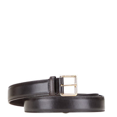 グッチ ベルト 85.34 161374 ブラウン レザー メッキ レディース GUCCI 【中古】