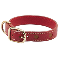 エルメス 首輪 ドッグカラー 犬用 レッド ブラウン クシュベル レディース HERMES 【中古】