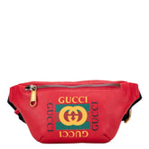 グッチ シェリーライン ボディバッグ ウエストバッグ ショルダーバッグ 527792 レッド レザー レディース GUCCI 【中古】