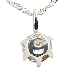 K18WG ホワイトゴールド ダイヤ0.30ct 1P プチ ペンダントネックレス レディース 【中古】