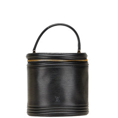 ルイ ヴィトン エピ カンヌ バニティバッグ ハンドバッグ M48032 ノワール ブラック レザー レディース LOUIS VUITTON 【中古】