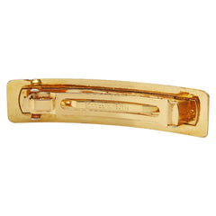 シャネル ロゴ バレッタ ヘアクリップ ゴールド メッキ レディース CHANEL 【中古】