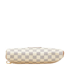 ルイ ヴィトン ダミエ アズール エヴァ チェーン ショルダーバッグ ハンドバッグ 2WAY N55214 ホワイト PVC レザー レディース LOUIS VUITTON 【中古】