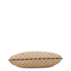 グッチ GGキャンバス ショルダーバッグ 122791 ベージュ ブラウン キャンバス レザー レディース GUCCI 【中古】