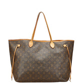 ルイ ヴィトン モノグラム ネヴァーフルGM トートバッグ ショルダーバッグ M40157 ブラウン PVC レザー レディース LOUIS VUITTON 【中古】