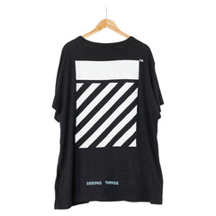 オフホワイト Seeing Things Caravaggio カラヴァッジョ 半袖Tシャツ サイズ:XL ブラック マルチカラー コットン メンズ OFF-WHITE 【中古】
