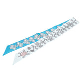 エルメス ツイリー Galons et Brandebourgs 飾緒とブランデンブルク飾り スカーフ ブルー グレー マルチカラー シルク レディース HERMES 【中古】