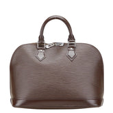 ルイ ヴィトン エピ アルマ ハンドバッグ M5214D モカ ブラウン レザー レディース LOUIS VUITTON 【中古】