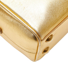 サンローラン ベイビーダッフル ハンドバッグ ショルダーバッグ 2WAY 330958 ゴールド レザー レディース SAINT LAURENT 【中古】