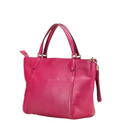 グッチ ソーホー タッセル ハンドバッグ ショルダーバッグ 2WAY 369176 ピンク レザー レディース GUCCI 【中古】