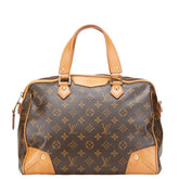 ルイ ヴィトン モノグラム レティーロPM ハンドバッグ M40325 ブラウン PVC レザー レディース LOUIS VUITTON 【中古】