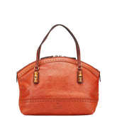 グッチ バンブー ハンドバッグ 339002 ブラウン レザー レディース GUCCI 【中古】