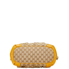 グッチ GGキャンバス スーキー ハンドバッグ ショルダーバッグ 2WAY 247902 ベージュ イエロー キャンバス レザー レディース GUCCI 【中古】