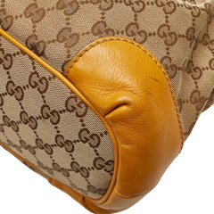 グッチ GGキャンバス スーキー ハンドバッグ ショルダーバッグ 2WAY 247902 ベージュ イエロー キャンバス レザー レディース GUCCI 【中古】