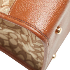 コーチ シグネチャー デンプシー トートバッグ ショルダーバッグ 2WAY C5793 ブラウン マルチカラー キャンバス レザー レディース COACH 【中古】