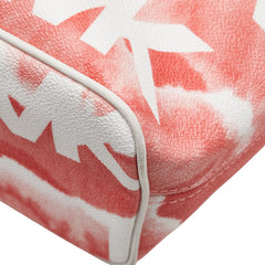 マイケルコース キャリーオール トートバッグ レッド ホワイト PVC レザー レディース Michael Kors 【中古】