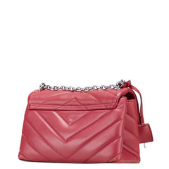 マイケルコース シーシー チェーン ショルダーバッグ レッド レザー レディース Michael Kors 【中古】