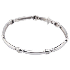 K14WG ホワイトゴールド ダイヤ0.50ct ブレスレット レディース 【中古】