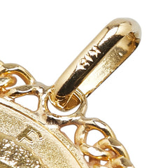 K18YG イエローゴールド エリザベス2世 ケネディ コイン 硬貨 ペンダントトップ レディース 【中古】