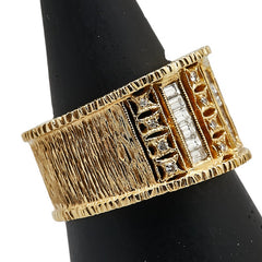 K18YG イエローゴールド ダイヤ0.45ct ダイヤ0.06ct リング 指輪 レディース 13号 【中古】