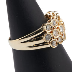 K18YG イエローゴールド ダイヤ1.14ct リング 指輪 レディース 12号 【中古】