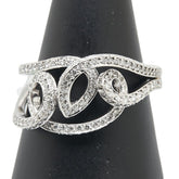 Pt900 プラチナ ダイヤ1.00ct リング 指輪 レディース 18号 【中古】