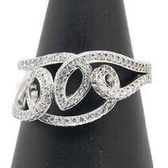 Pt900 プラチナ ダイヤ1.00ct リング 指輪 レディース 18号 【中古】