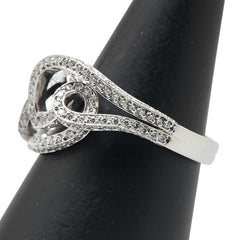 Pt900 プラチナ ダイヤ1.00ct リング 指輪 レディース 18号 【中古】