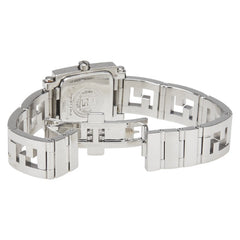 フェンディ オロロジ クアドロ 腕時計 6000L クオーツ シルバー文字盤 ステンレススチール レディース FENDI 【中古】