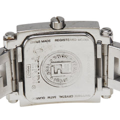 フェンディ オロロジ クアドロ 腕時計 6000L クオーツ シルバー文字盤 ステンレススチール レディース FENDI 【中古】