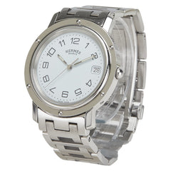 エルメス クリッパー 腕時計 CL6.710 クオーツ ホワイト文字盤 ステンレススチール ボーイズ HERMES 【中古】