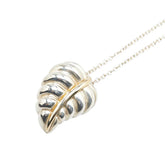 ティファニー リーフ モチーフ ネックレス SV925 シルバー K18YG イエローゴールド レディース TIFFANY&Co. 【中古】