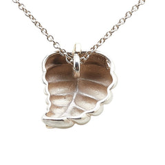 ティファニー リーフ モチーフ ネックレス SV925 シルバー K18YG イエローゴールド レディース TIFFANY&Co. 【中古】